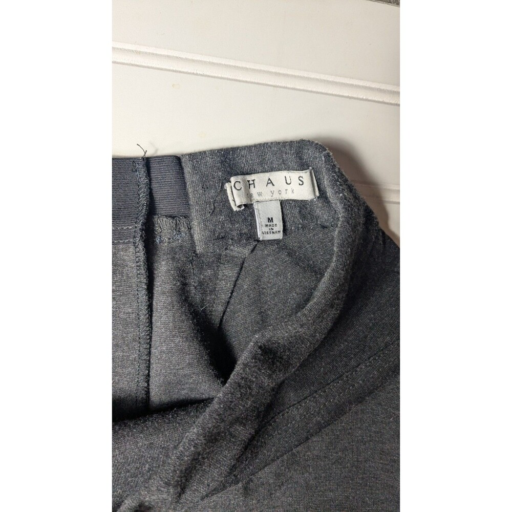 Chaus Grey Women’s Pull on Flare Gray Pant M Wool Blend with Stretch - Picture 3 of 6